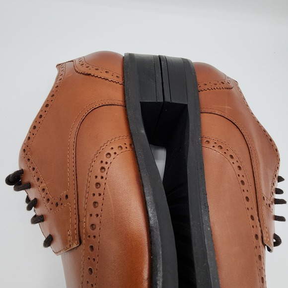 Cole Haan Grand+ Dress Wingtip Oxford Shoes Mens 11 M British‎ Tan C37330 NEW